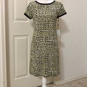 Calvin Klein Printed Jersey Sheath Dress